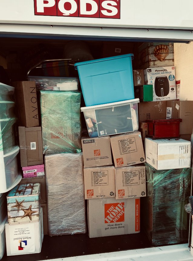 PODS container packed